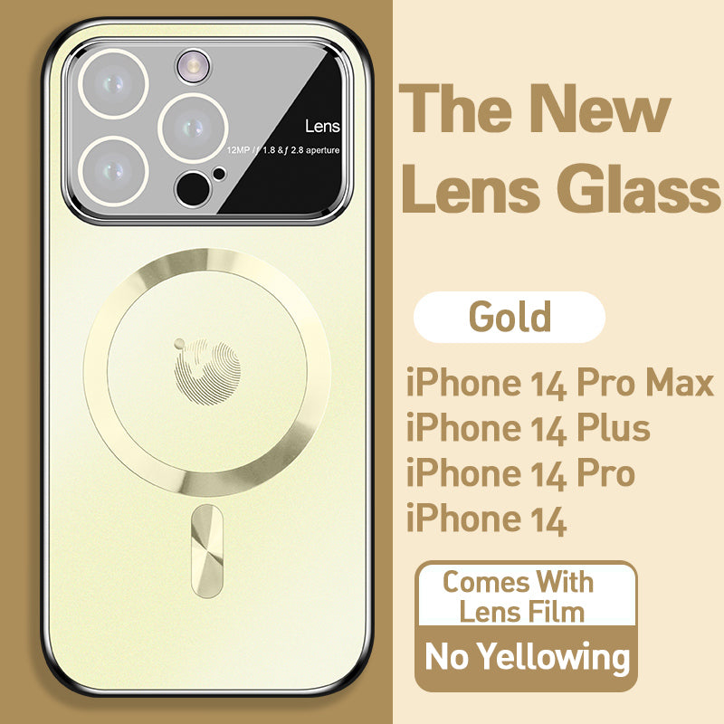 Lens Explosion-Proof Frosted Magnetic Attraction Case Cover For iPhone-6