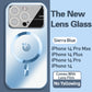 Lens Explosion-Proof Frosted Magnetic Attraction Case Cover For iPhone-7
