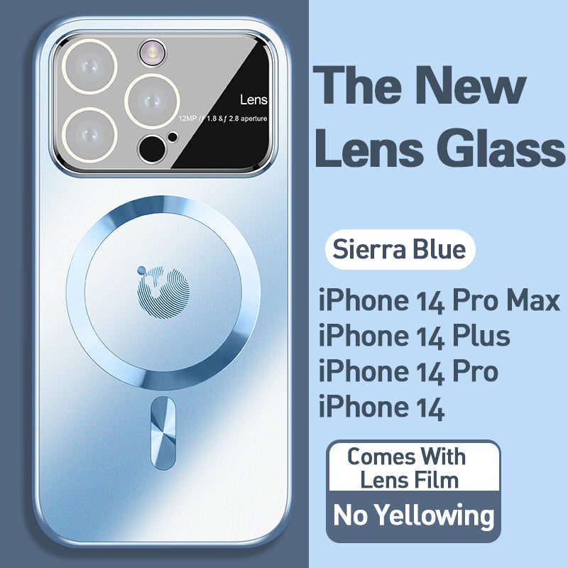 Lens Explosion-Proof Frosted Magnetic Attraction Case Cover For iPhone-7