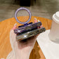 Gradient Glitter Magnetic Phone Case with Mirror for Samsung S24/23/22-5
