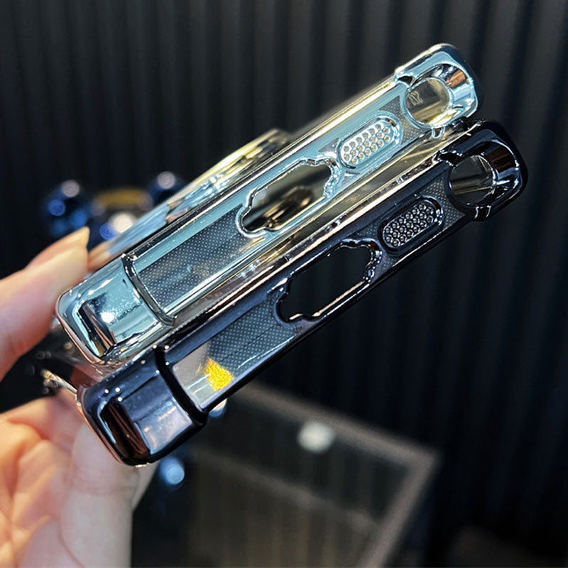 Transparent Anti-Drop Phone Case with Rotating Stand for Galaxy Series-4