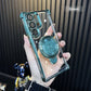 Transparent Anti-Drop Phone Case with Rotating Stand for Galaxy Series-9