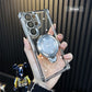 Transparent Anti-Drop Phone Case with Rotating Stand for Galaxy Series-11