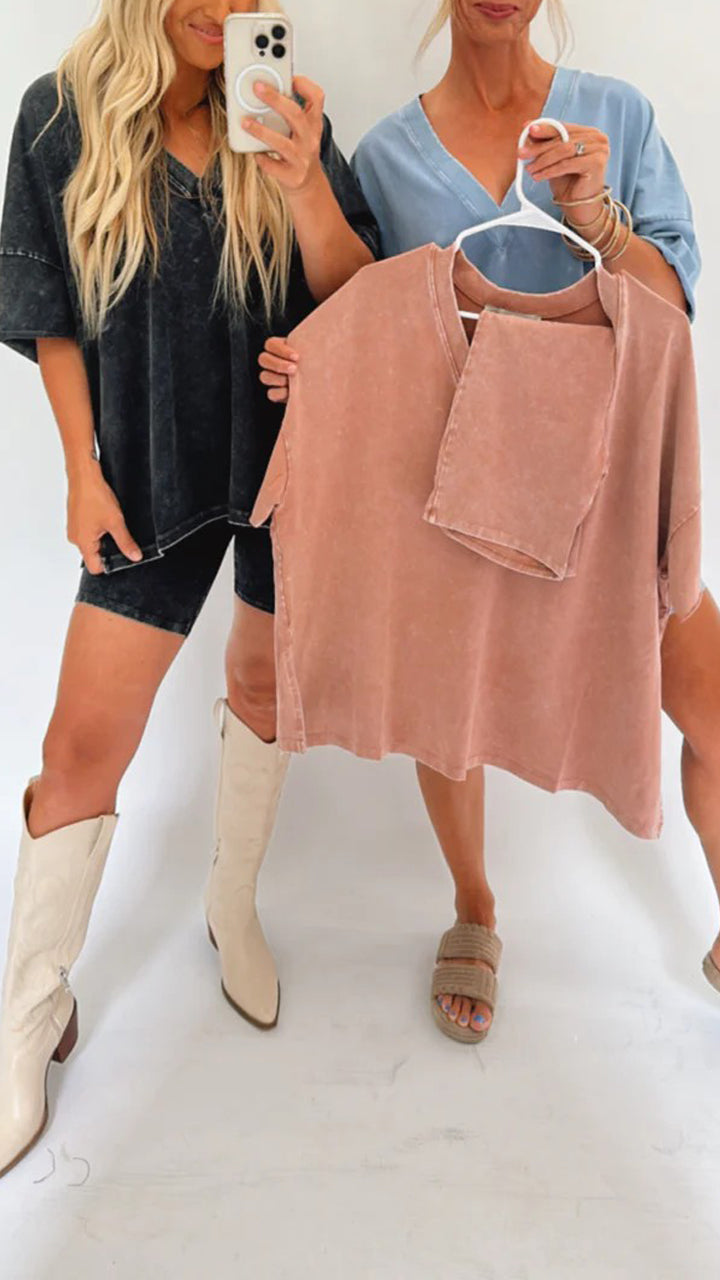 🎉New Product Launch💐HOT SALE-52% OFF💝– Women's  Washed Set🔥-22