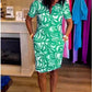 🎁Hot Sale 57% OFF⏳Short-Sleeved Printed V-Neck Fashion Dress-4