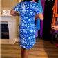 🎁Hot Sale 57% OFF⏳Short-Sleeved Printed V-Neck Fashion Dress-3