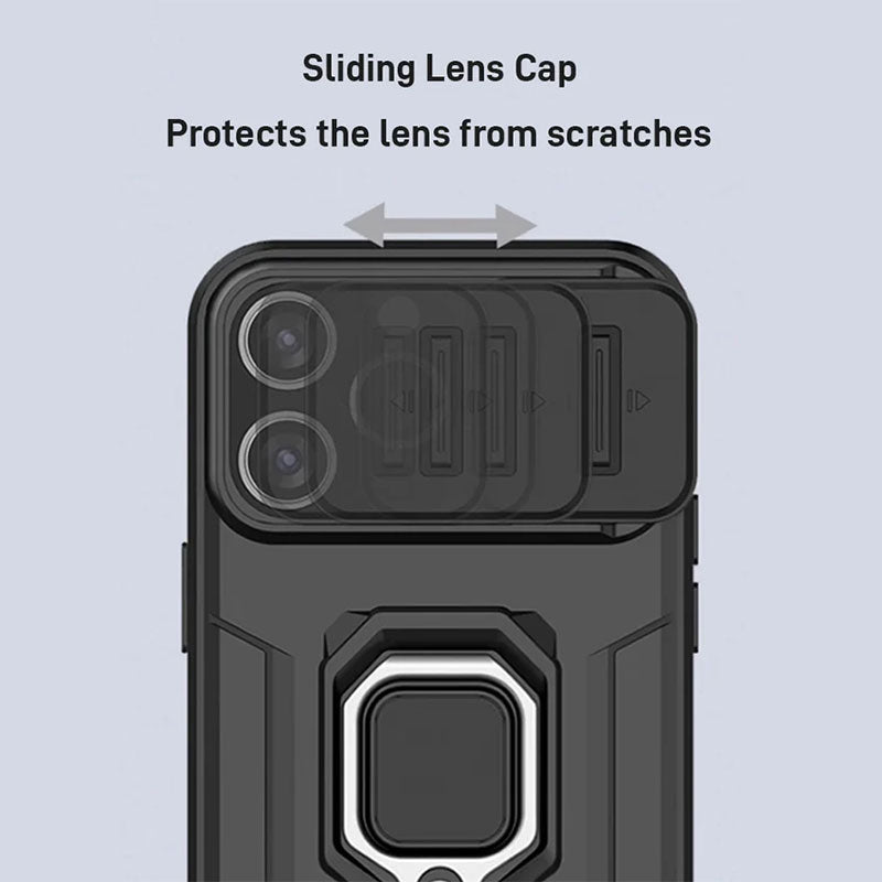 Battle Bear Push Window Rings Case for iPhone-1