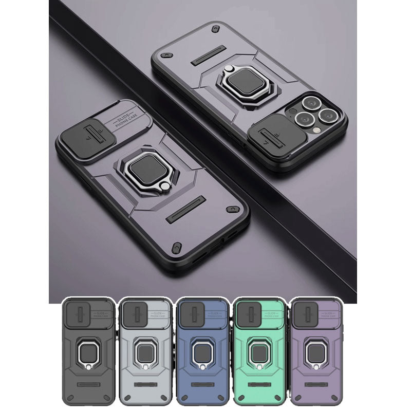 Battle Bear Push Window Rings Case for iPhone-9