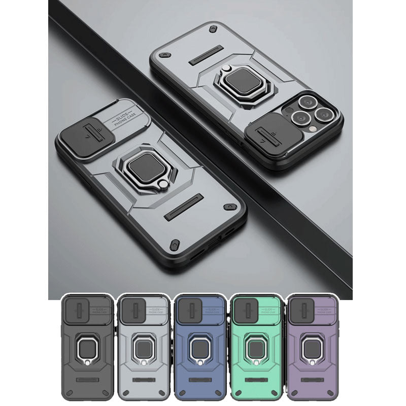 Battle Bear Push Window Rings Case for iPhone-8
