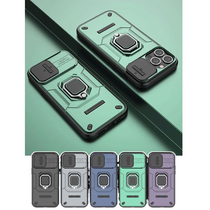 Battle Bear Push Window Rings Case for iPhone-10