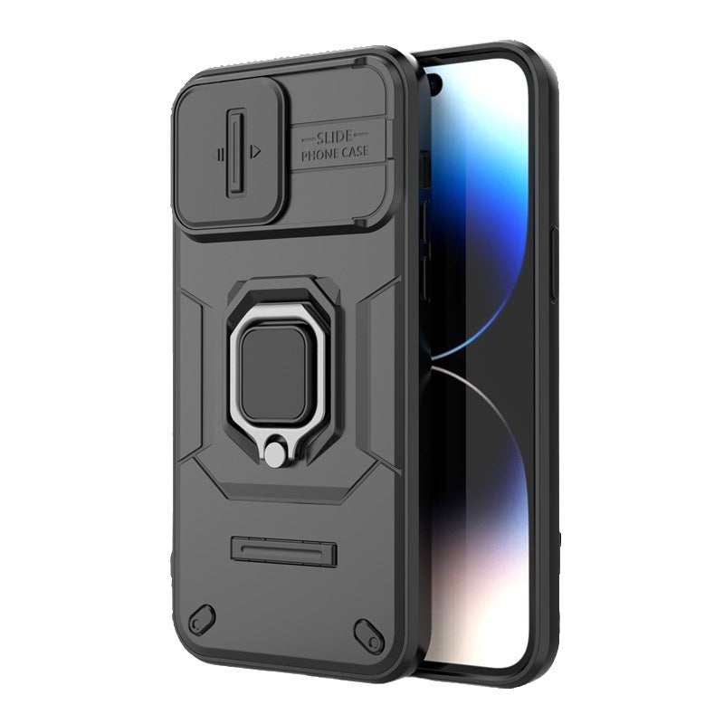 Battle Bear Push Window Rings Case for iPhone-11