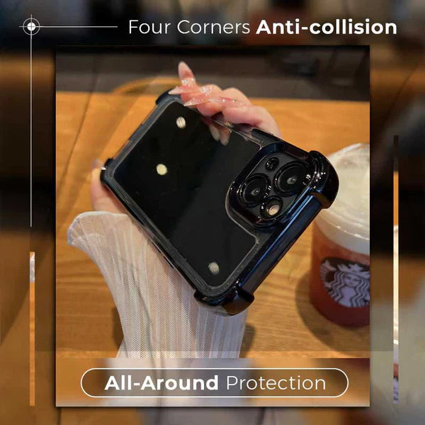 Anti-Collision Transparent Mobile Phone Case with Four Corners-2
