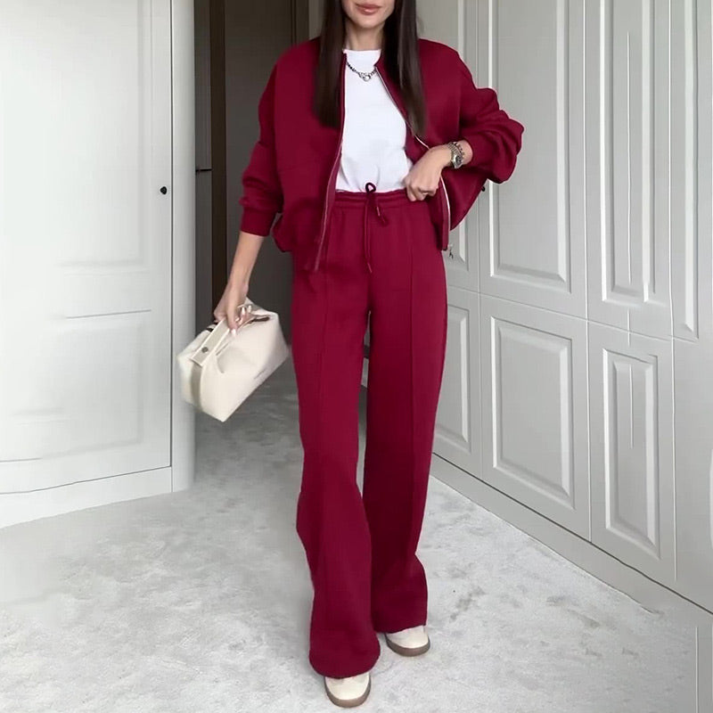 💖Fashionista's Choice👗Women’s Stylish Two-Piece Tracksuit Set-3