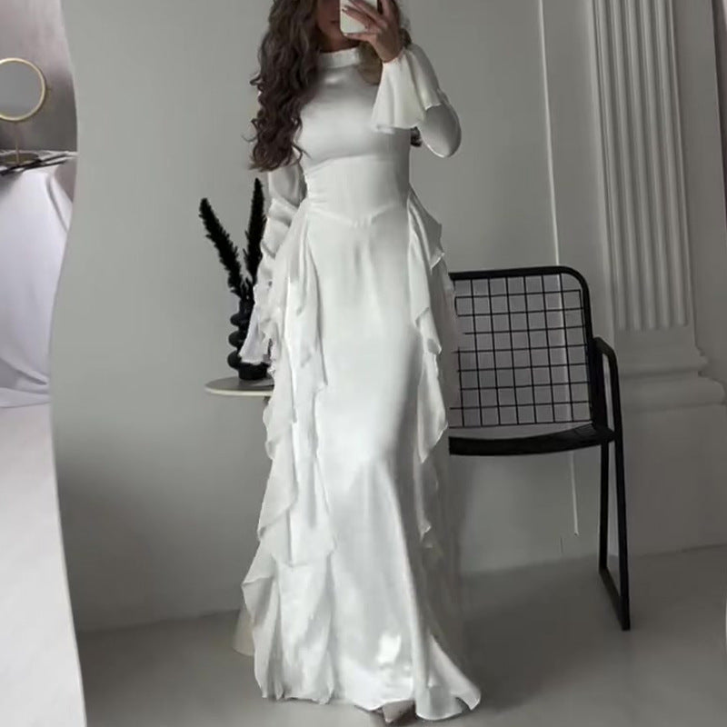 Free Shipping🔥Hot Sale🔥Chic Flowy Glossy Dress for Women-3