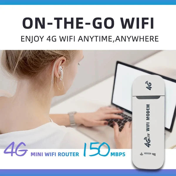 ⏳Limited Sale 57% OFF🌸4G LTE Router Wireless USB Mobile Broadband 150Mbps Wireless Network Card Adapter-1
