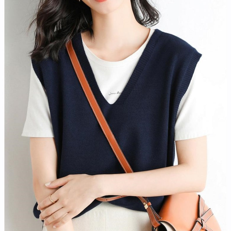🍁✨New Arrival✨🍁Women's Ultra-Soft V-Neck Knit Vest-2
