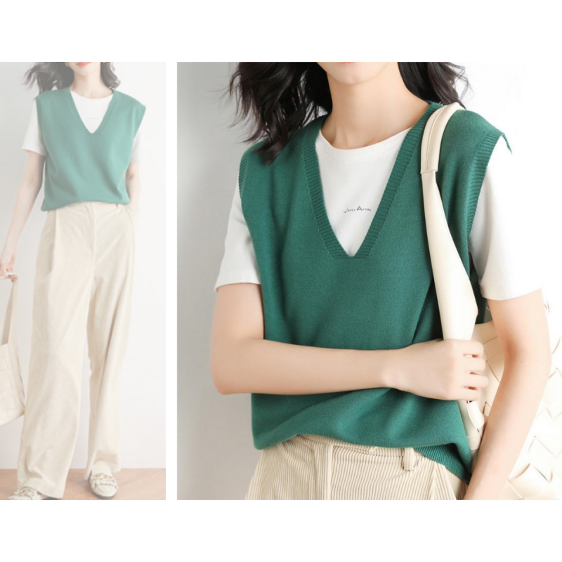 🍁✨New Arrival✨🍁Women's Ultra-Soft V-Neck Knit Vest-1