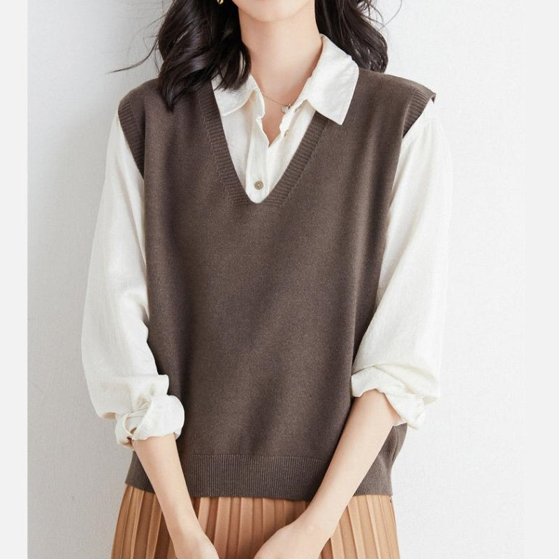 🍁✨New Arrival✨🍁Women's Ultra-Soft V-Neck Knit Vest-5