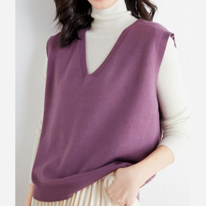 🍁✨New Arrival✨🍁Women's Ultra-Soft V-Neck Knit Vest-6