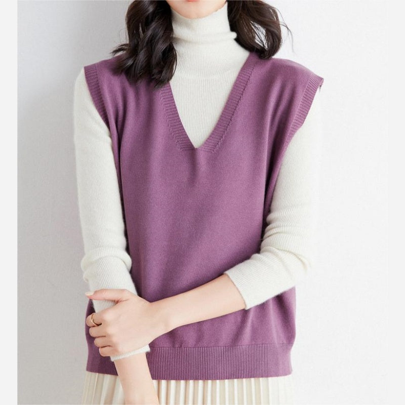🍁✨New Arrival✨🍁Women's Ultra-Soft V-Neck Knit Vest-7