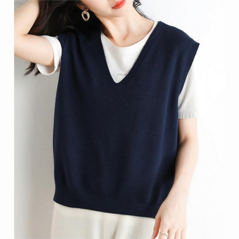 🍁✨New Arrival✨🍁Women's Ultra-Soft V-Neck Knit Vest-9