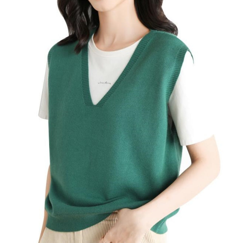 🍁✨New Arrival✨🍁Women's Ultra-Soft V-Neck Knit Vest-11