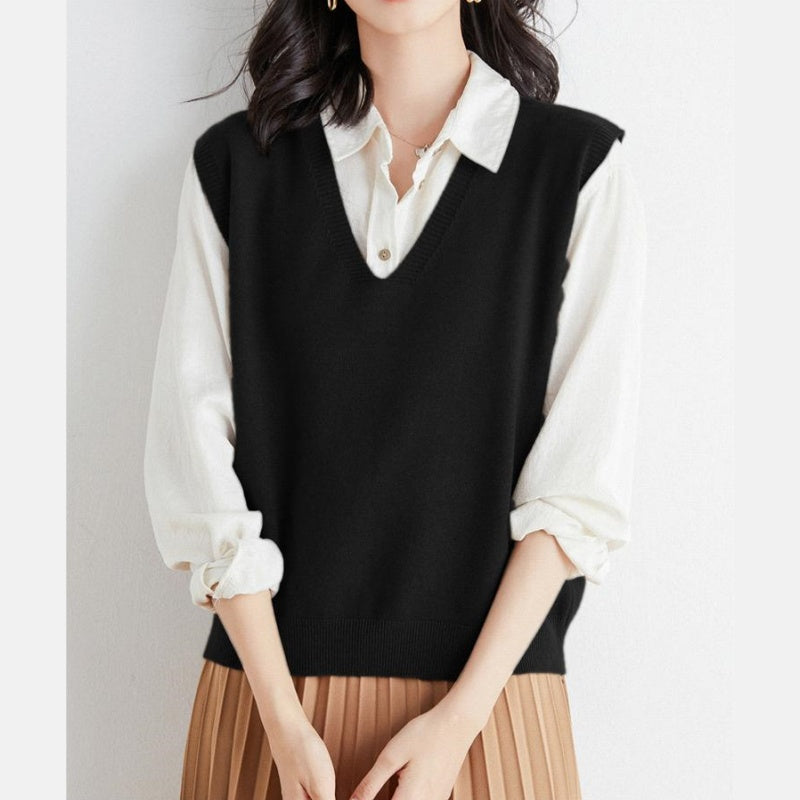 🍁✨New Arrival✨🍁Women's Ultra-Soft V-Neck Knit Vest-13