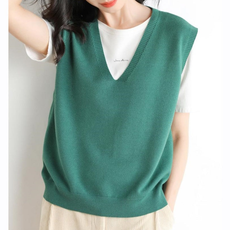 🍁✨New Arrival✨🍁Women's Ultra-Soft V-Neck Knit Vest-12