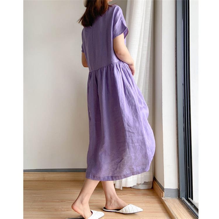 🔥For a limited time 57% discount🔥Japanese Style Linen Cotton Dress-8