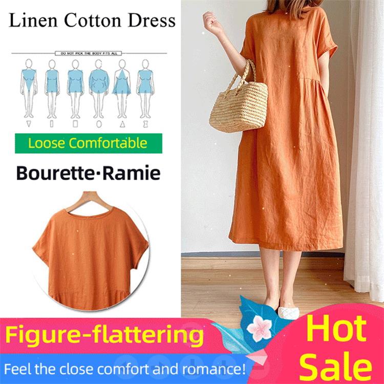 🔥For a limited time 57% discount🔥Japanese Style Linen Cotton Dress-15