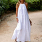 🌸Limit Time 84% OFF 💕Solid Color Loose Breathable Halter Dress-1