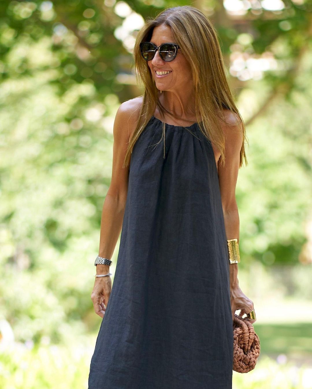 🌸Limit Time 84% OFF 💕Solid Color Loose Breathable Halter Dress-6