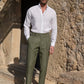 🎁Men's Solid Color Straight Casual Trousers-5