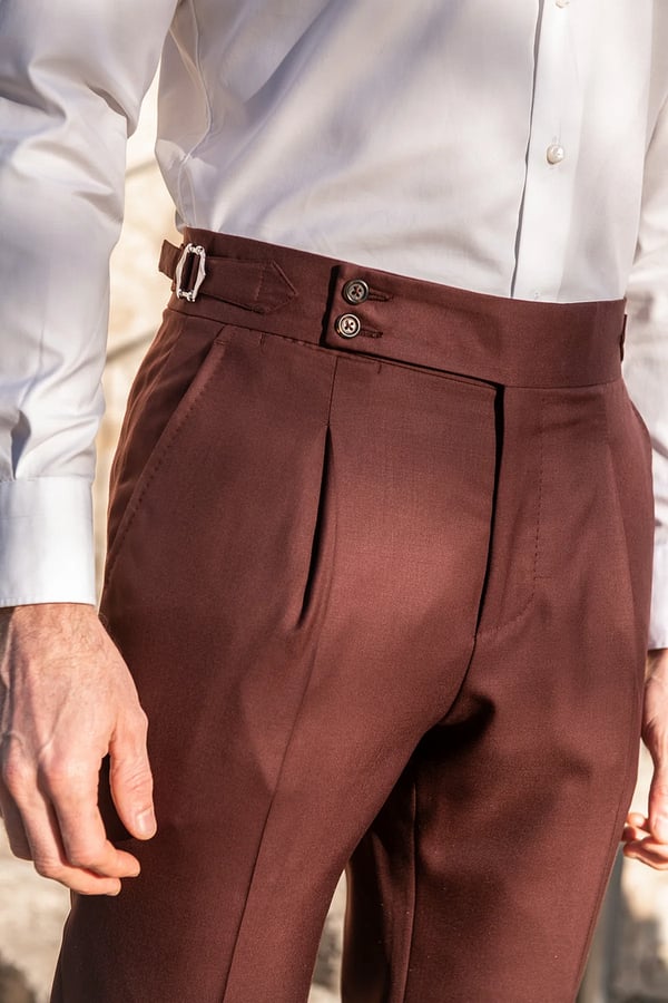 🎁Men's Solid Color Straight Casual Trousers-9