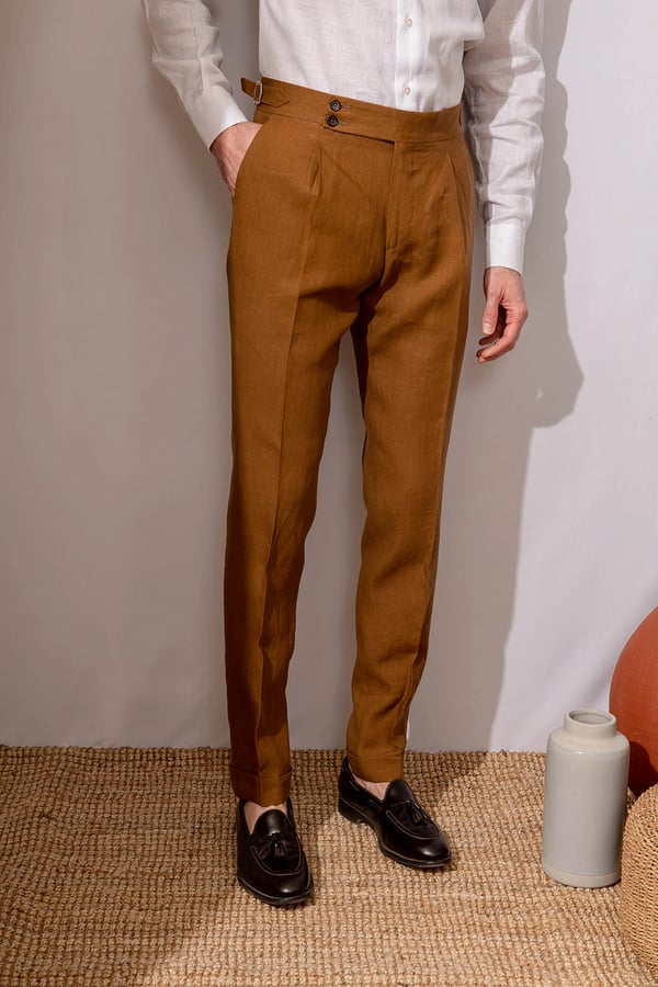 🎁Men's Solid Color Straight Casual Trousers-8