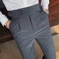 🎁Men's Solid Color Straight Casual Trousers-14