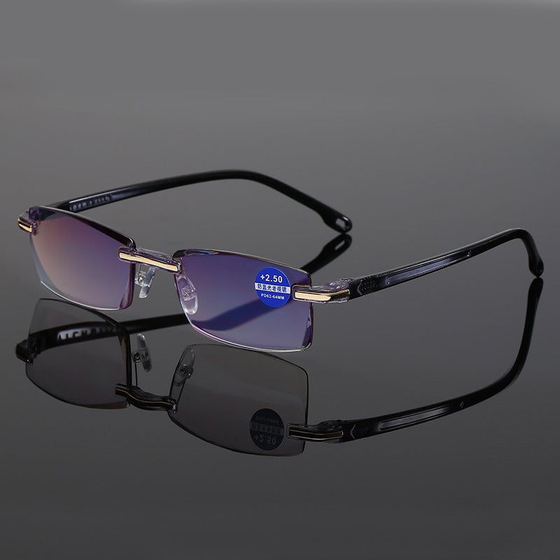 ✨Sapphire high hardness ✨Anti blue progressive Far And Near Dual-Use Reading Glasses-7