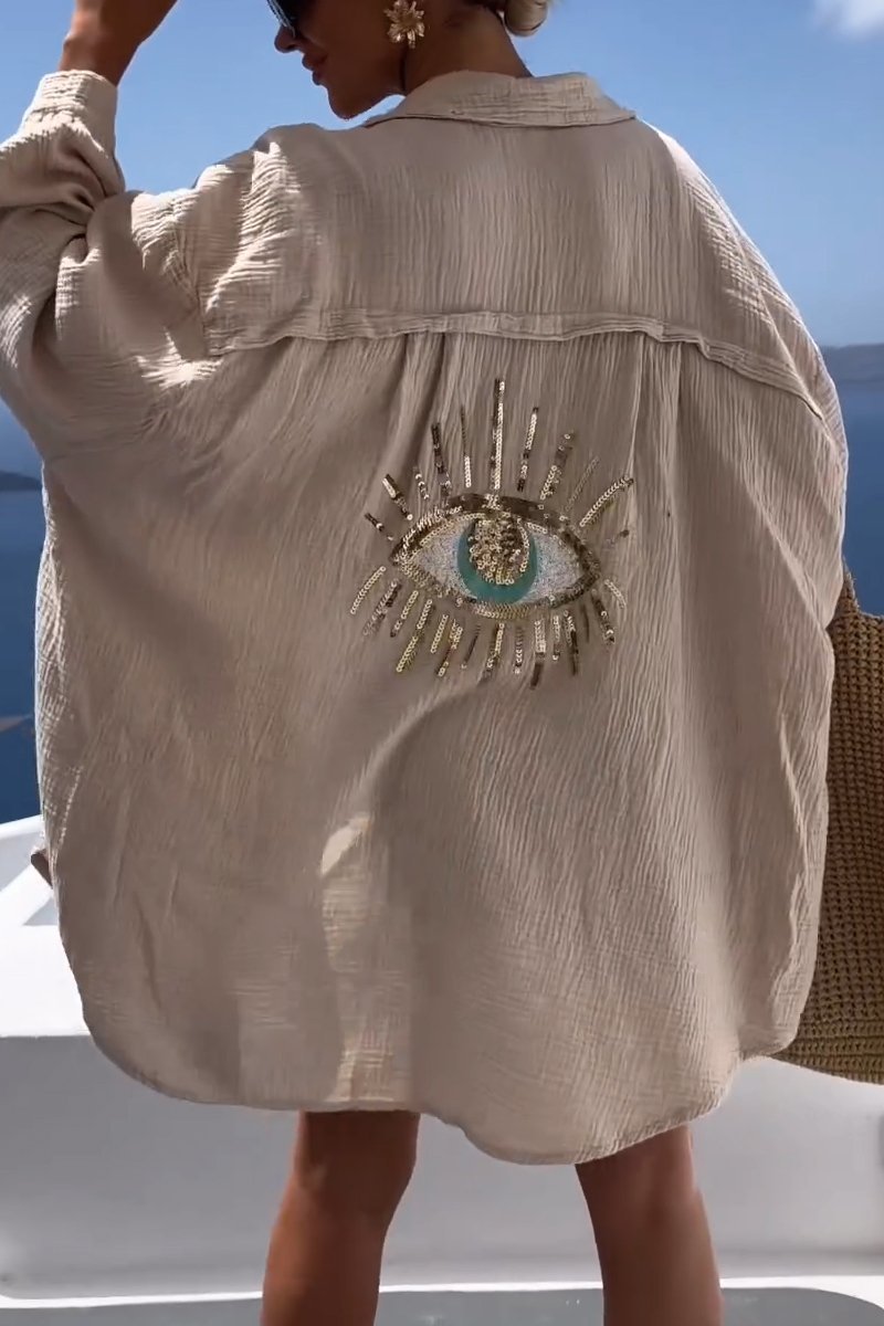 🔥Hot Sale 60% OFF🔥2024 New Casual Sequin Beaded Shirt-8