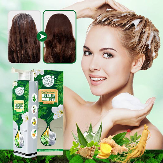 Pure Plant Extract Bubble Hair Dye For Gray Hair🔥Limited time buy more get more free offer🔥.