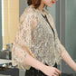 💥Clearance Sale💥-Women's Elegant Sequin 3/4 Sleeved Shrugs-7