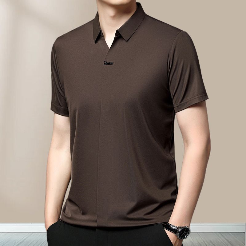 ✨New Arrival✨Men’s Casual Lapel Breathable Wrinkle-free T-shirt-2