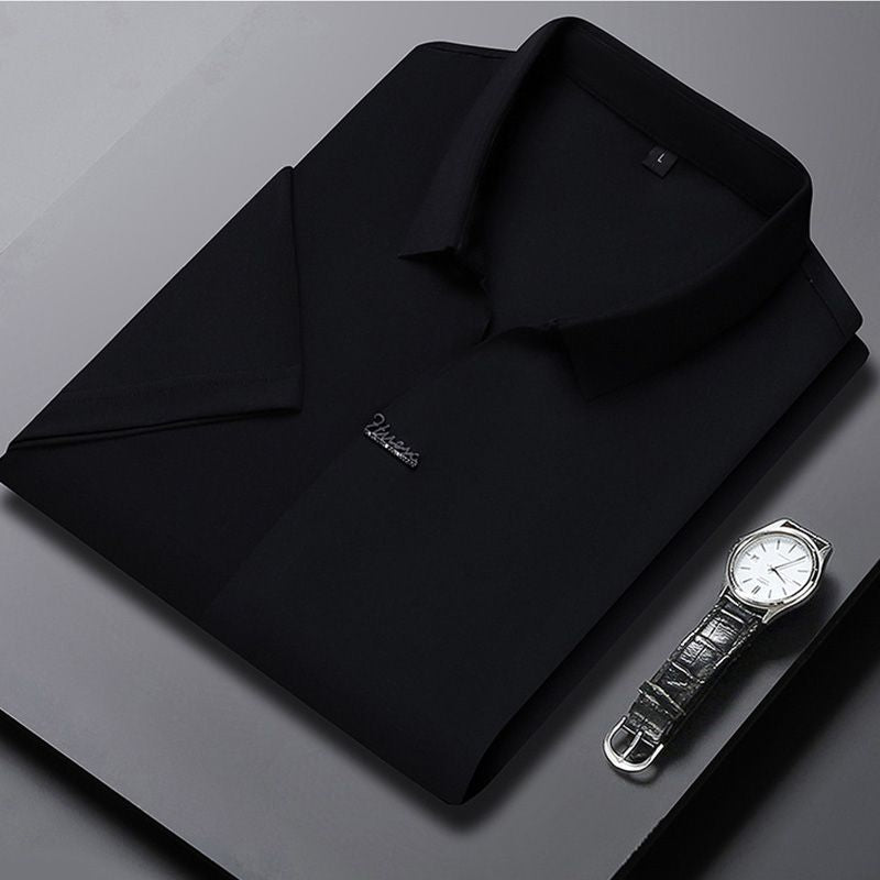 ✨New Arrival✨Men’s Casual Lapel Breathable Wrinkle-free T-shirt-14
