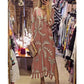 🌷Limited Time 48% OFF💞Women's Vintage Coconut Tree Print Dress with 3/4 Sleeve & Split Hem-2