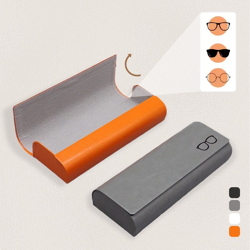 Minimalist Hard Leather Glasses Case-1