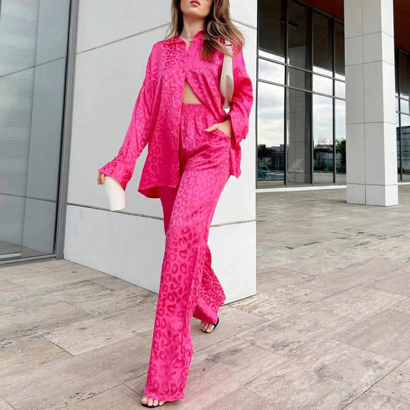 🍁Autumn New Releases🍁Women's Two-Piece Leopard Print Set-10