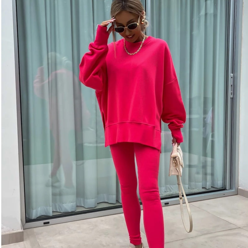 🌷Limited Time 48% OFF💞Women's Long Sleeve Sweatshirt and Leggings 2-piece Set-3