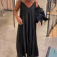 ✨New Arrival✨Solid Round-Neck Top Slip Dress 2-Piece Set-2
