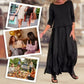 ✨New Arrival✨Solid Round-Neck Top Slip Dress 2-Piece Set-6