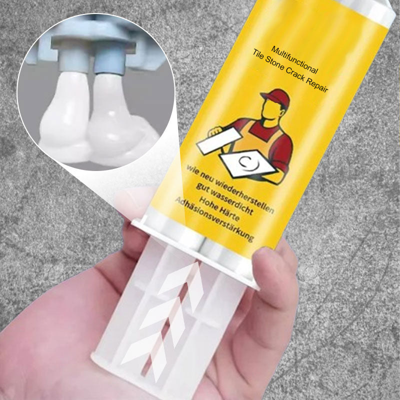 🧱 BUY 2 GET 1 FREE! ✨ Tile & Stone Crack Repair Kit - Professional-Grade Filler for Sealing Gaps, Waterproof & Color-Matching Formula 🛠️💧-5