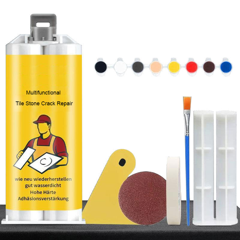 🧱 BUY 2 GET 1 FREE! ✨ Tile & Stone Crack Repair Kit - Professional-Grade Filler for Sealing Gaps, Waterproof & Color-Matching Formula 🛠️💧-8